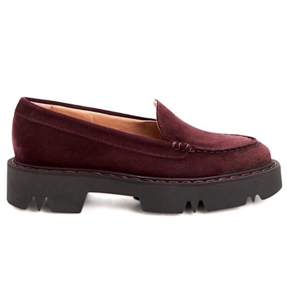 Aquatalia Hayley Suede weatherproof platform loafer - Picture 2 of 6